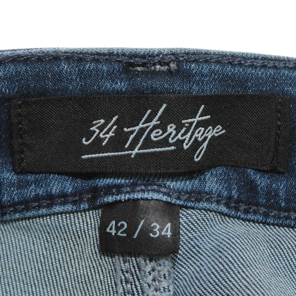 34 Heritage NWT Mid-Rise Straight Leg Jeans Size 42 x 34 US in Blue Cotton Blend